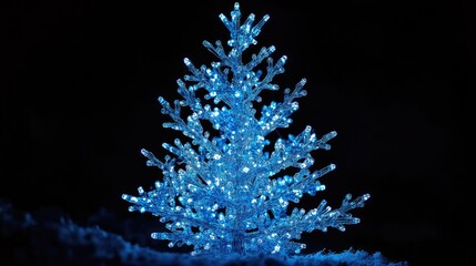 Lit Christmas Tree