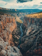 Canyon landscape with river