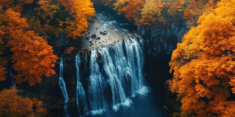 Waterfall surrounded by trees