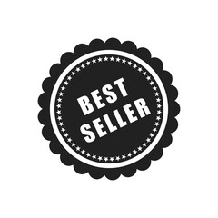 Premium Best Seller Badge Award Seal Graphic Design Element for Product Promotion and Marketing Campaigns