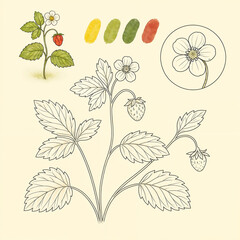 hand drawn flowers