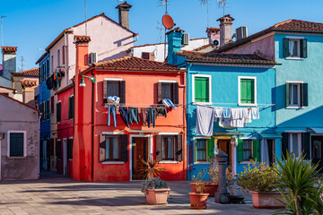 Views around the Italian city of Venice and Burano