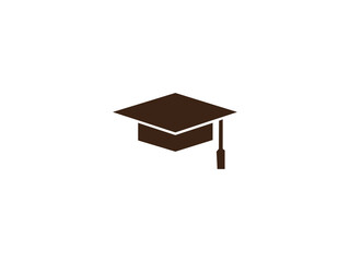 Graduation cap icon and illustration design vector design 