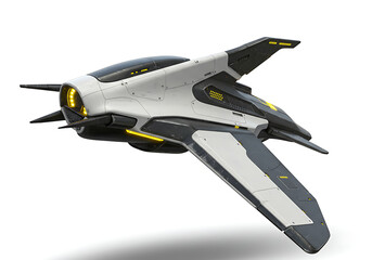 Futuristic Spaceship: Sci-Fi Aircraft Design Render