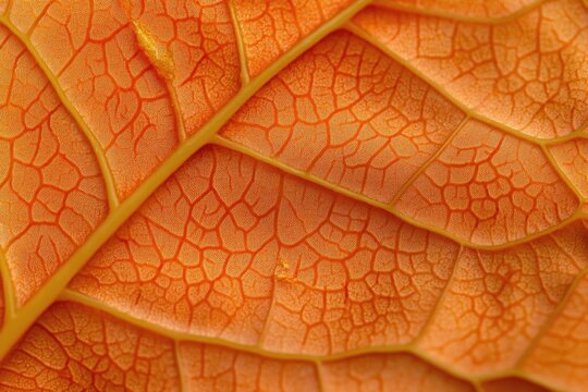 Close-up of orange leaf