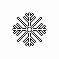 snowflake snow icon sign vector