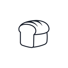 Bread Icon Vector Illustration. Fresh Bakery Symbol for Artisan Branding and Food Packaging