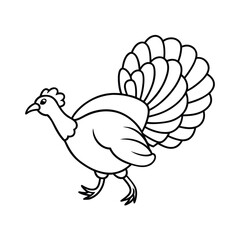 flying turkey outline