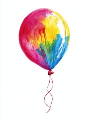 Colorful Balloon Watercolor
