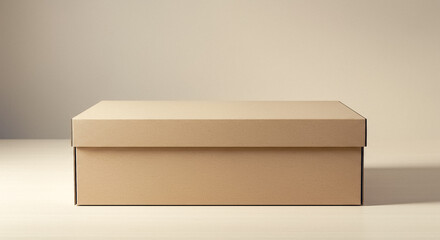 blank cardboard box ready for mockup