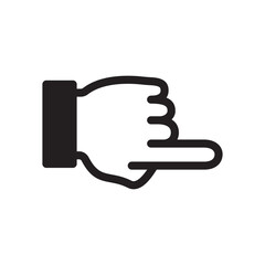 Gestures Of Human Hands, Pointing Towards The Right Icon In Trendy Design Vector Eps 10