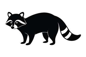 raccoon, black and white, realistic, highly detailed, digital art, 4k, photorealistic
