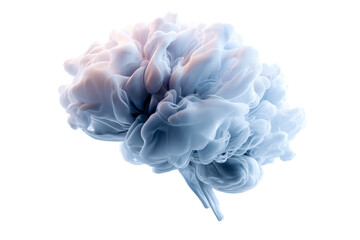 Cloud like brain representation with transparent background