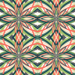 Hand painted abstract tribal seamless pattern 