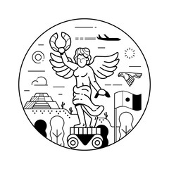 Travel Mexico City Angel of Independence Monument