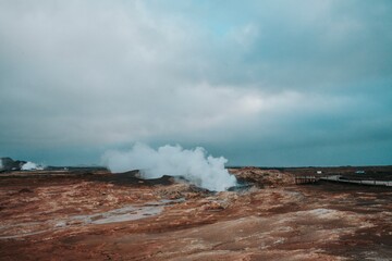 Geothermal Landscape in Iceland