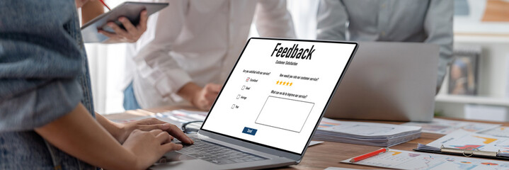 Customer feedback and review analysis by brisk computer software for corporate business