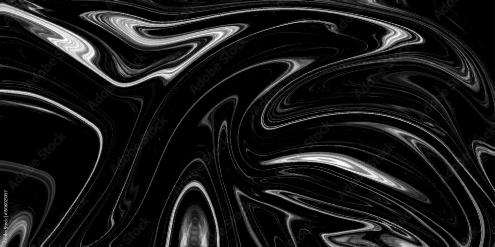 Poster black and white liquid marble texture abstract swirl pattern background. abstract liquid marble acry
