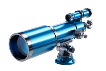 High quality blue telescope with advanced features for stargazing