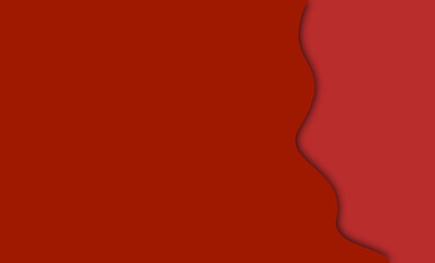 A striking visual contrast between two different shades of red, separated by a wavy border. This design evokes dynamics and movement, perfect for eye-catching visual elements, branding, advertising