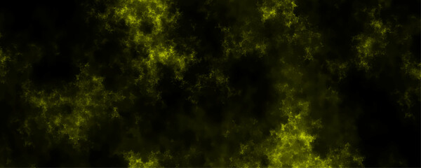 Dark Green Yellow Abstract Smoke Texture Background. Mysterious Foggy Cloud Pattern, Grunge Artistic Effect, Dramatic Vaporous Backdrop for Design, Sci-Fi, or Fantasy Themes Design.