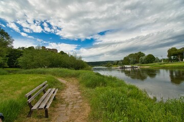 Obraz premium Polle an der Weser im Weserbergland
