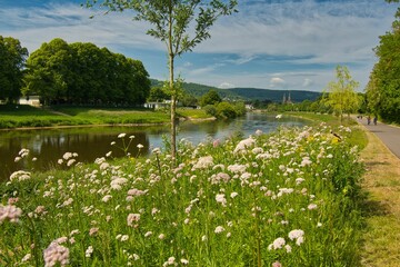 H&ouml;xter und die Weser im Weserbergland
