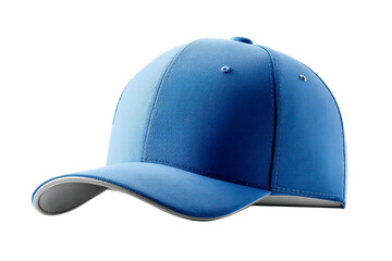 Bright blue cap with sleek design for casual outings and sports
