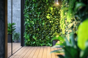 Fototapeta premium Cozy Room with Wooden Floor