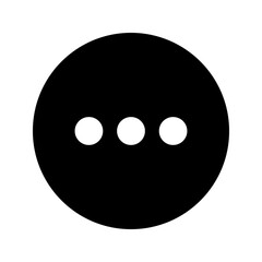 Fototapeta premium Three dots symbolizing menu dots icon perfect for interface options.