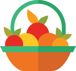 vector illustration of an orange