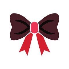 bows vector art illustration