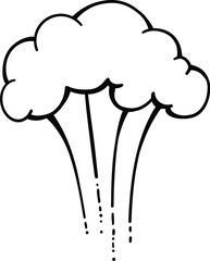 Comics bomb and explosions. Speech bubble with words splash, bam, crack, pow, boom, crash and bang. Design element for print. Cartoon flat vector icon isolated on white background for your design