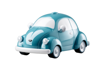 Classic toy car design with charming blue color