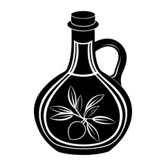 Olive Oil silhouette vector