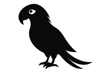 Obraz premium black parrot, digital art, detailed illustration, 8k resolution, sharp focus, vibrant colors, photorealistic 