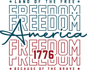 America Land Of The Free Because , America Brave 