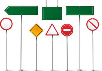 Various warning signs