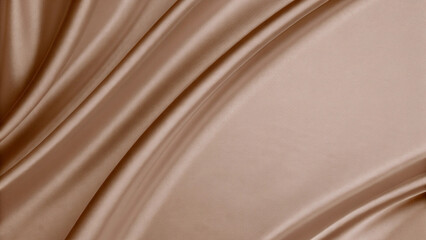 Dark milk chocolate brown silk texture with a smooth, flowing wave pattern, perfect for a sweet food backdrop