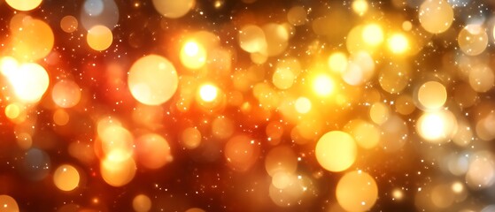 Obraz premium Festive, warm bokeh lights create a beautiful backdrop.