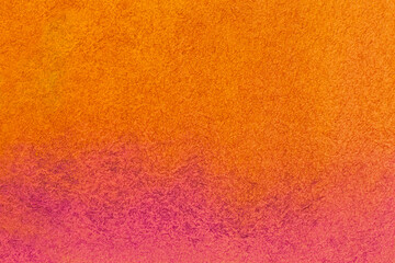 cover design backdrop: close up of canvas stained with orange and purple paints