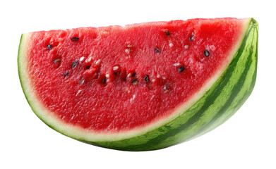Refreshing watermelon slice kitchen table food natural light healthy snack isolated on transparent background