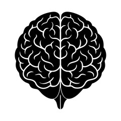 Brain Silhouette vector illustration