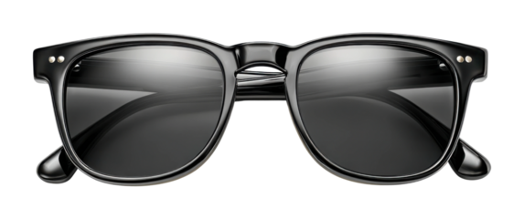 Stylish sunglasses displayed on a table urban environment product fashion perspective isolated on transparent background