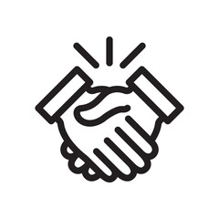 Handshake Icon In Trendy Design Vector Eps 10