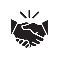 Handshake Icon In Trendy Design Vector Eps 10