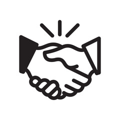 Handshake Icon In Trendy Design Vector Eps 10