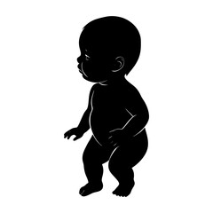Baby Silhouette vector illustration