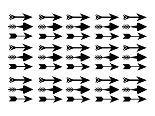 Seamless Pattern of Decorative Black Arrows, stylized black arrows, perfect for graphic design projects, print, or digital media,  tribal, bohemian, modern, minimalist,  black, white, graphic design.