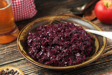 Rotkohl or red cabbage, traditional side dish in Southern Germany